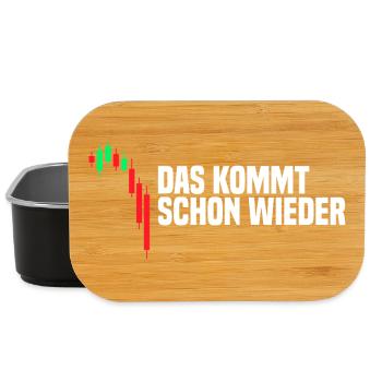 Das kommt schon wieder Aktienmarkt Börse Trader - Lunch Box - Schwarz - Vorne