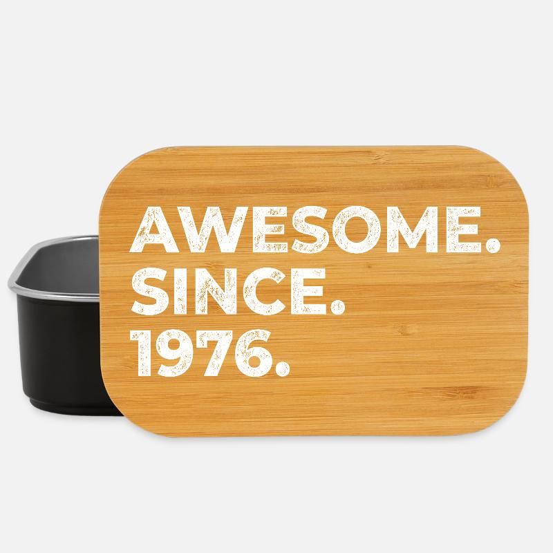 Awesome since 1976 | Geburtstag | Geschenk - Lunch Box - Schwarz