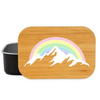 Mountain Rainbow Nature Lover - Lunch Box - black - Front