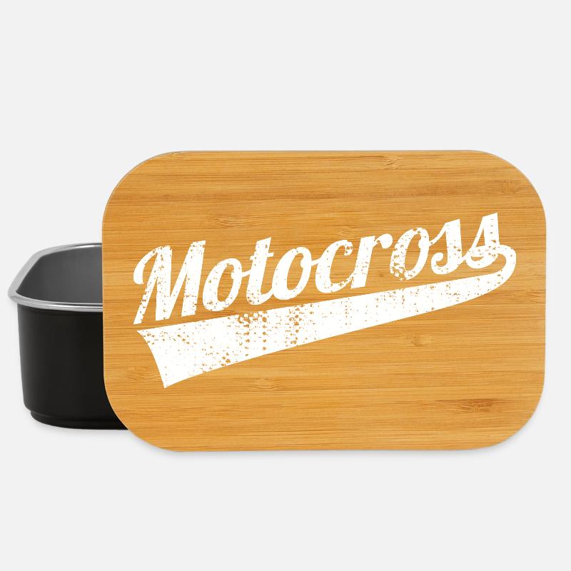 Motocross Retro - Lunch Box - black