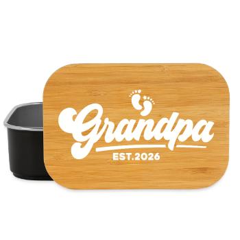 Opa 2026 - Stolzer Opa - Geschenkidee - Lunch Box - Schwarz - Vorne
