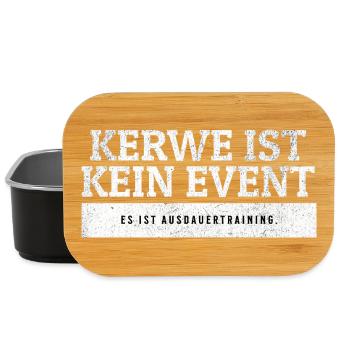 SARCASME - Kerwe est un entraînement d’endurance. - Boîte à goûter - noir - Devant