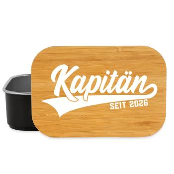CAPTAIN 2026 KAPITÄN SEIT 2026 - Lunch Box - Schwarz - Vorne