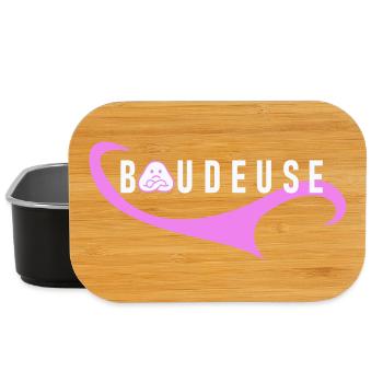 Logo Boudeuse  - Boîte à goûter - noir - Devant