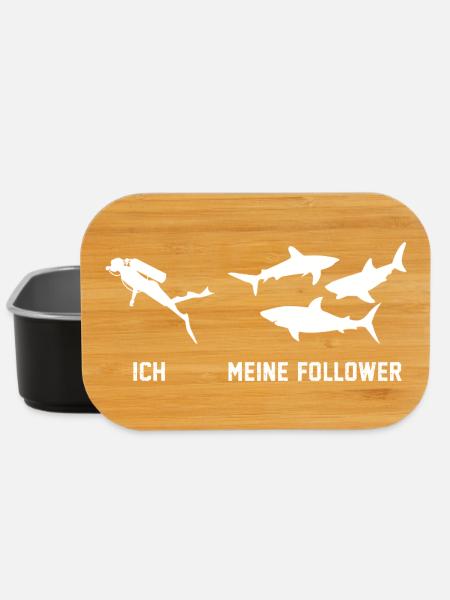 Ich und Meine Follower Tauchen Tauch Für Taucher - Lunch Box - Schwarz