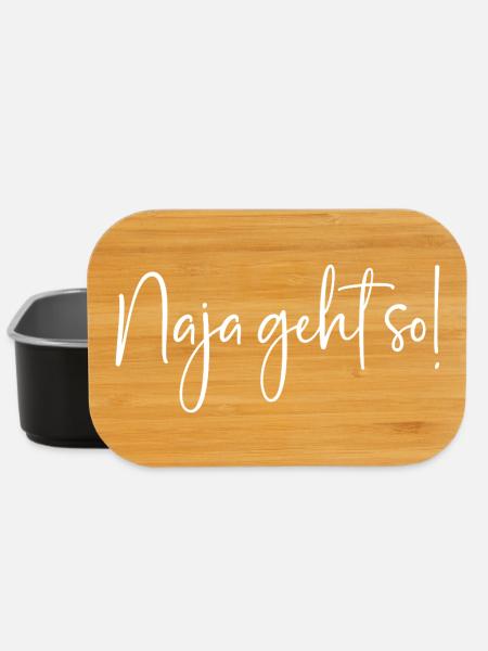 Naja geht so! - Lunch Box - Schwarz