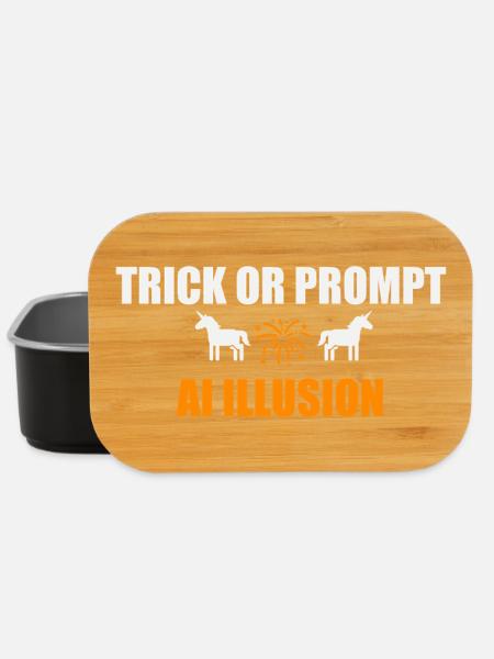KI-Illusionstrick oder Prompt - Lunch Box - Schwarz