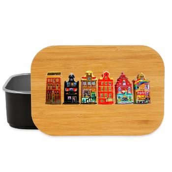 hot spot Amsterdam - Lunch Box - black - Front