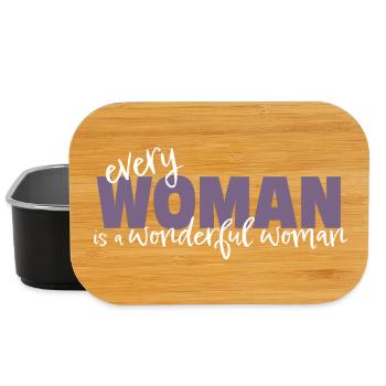 Every Woman is a Wonderful Woman - Lunch Box - black - Front