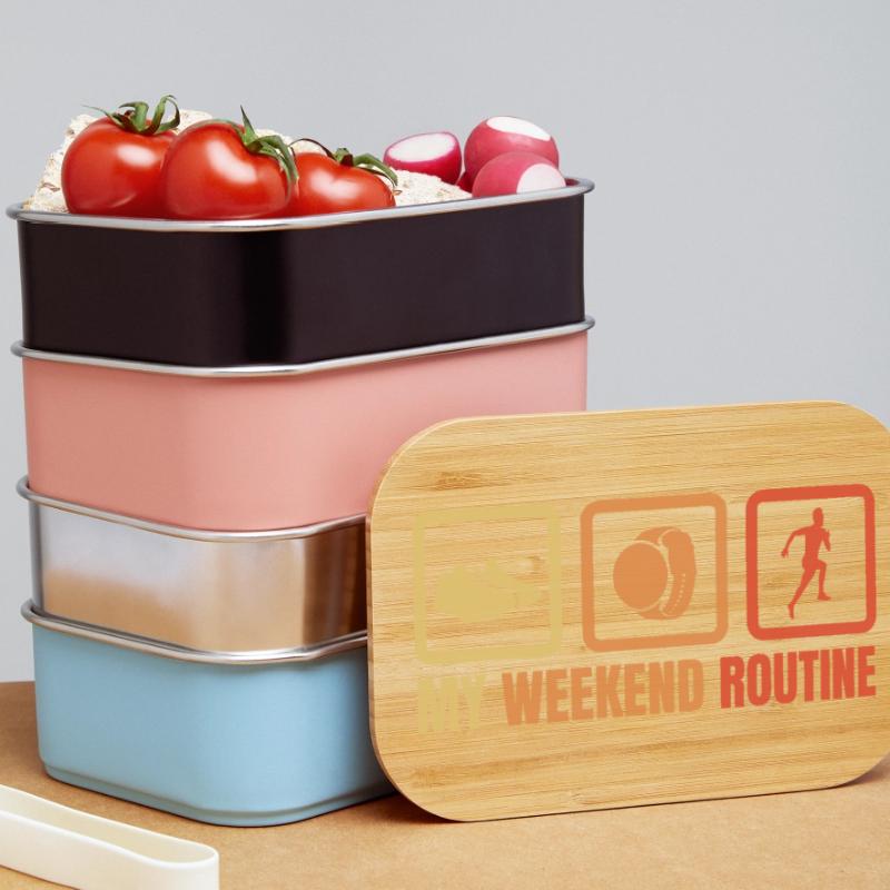 Runner Weekend Routine Lunch Box