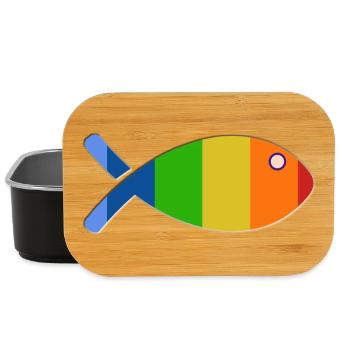 POISSON. POISSON D'AVRIL. VACANCES. ETE. HUMOUR - Boîte à goûter - noir - Devant