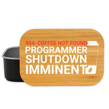 Programmers generate code from coffee - Lunch Box - black - Front