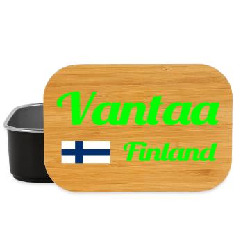Vantaa Finnland Drucken - Lunch Box - Schwarz - Vorne