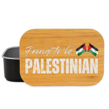 Proud Palestinian, I love Palestine - Lunch Box - black - Front