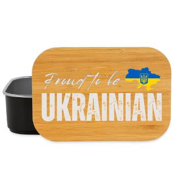 Stolzer Ukrainer, ich liebe die Ukraine - Lunch Box - Schwarz - Vorne