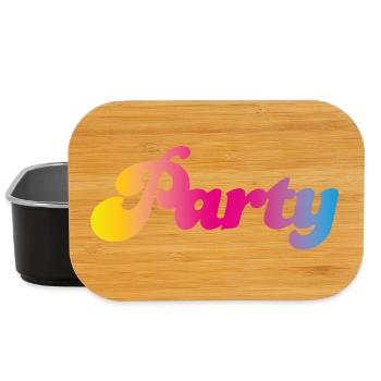 Party Course Celebrate Mallorca Colorful Color Fun - Lunch Box - black - Front