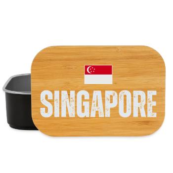 J'aime Singapour, la fierté singapourienne - Boîte à goûter - noir - Devant