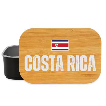 I love Costa Rica, Costa Rica Flagge - Lunch Box - Schwarz - Vorne