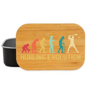 Hurling Evolution Silhouette Design - Lunch Box - Schwarz - Vorne