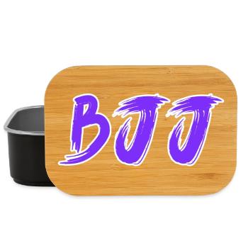 BJJ Purple Belt – Jiu Jitsu Rank Design - Lunch Box - black - Front