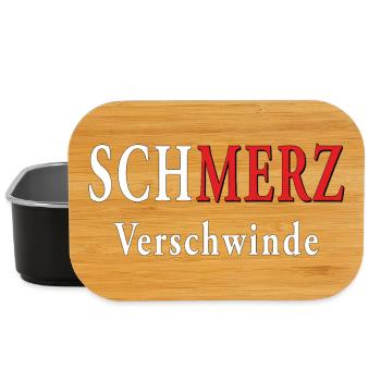 SCHMERZ VERSCHWINDE - Lunch Box - Schwarz - Vorne