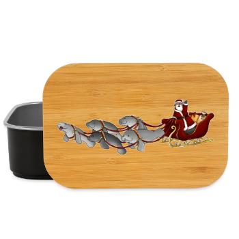 Tazz Gespräche | Fröhliche Meepmas - Lunch Box - Schwarz - Vorne