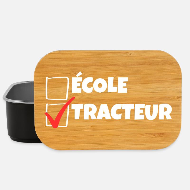 Kleiner Bauer Humor Traktor Kind - Lunch Box - Schwarz