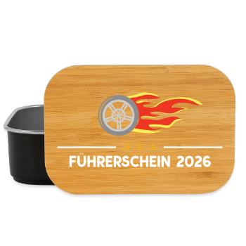 Driving License 2026 Driving Test Car Car Exam - Lunch Box - black - Front