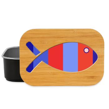 POISSON. POISSON D'AVRIL. VACANCES. ETE. HUMOUR - Boîte à goûter - noir - Devant