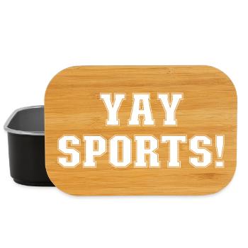 Yay Sports – Ahnungsloser Sportfan (Frauen) - Lunch Box - Schwarz - Vorne