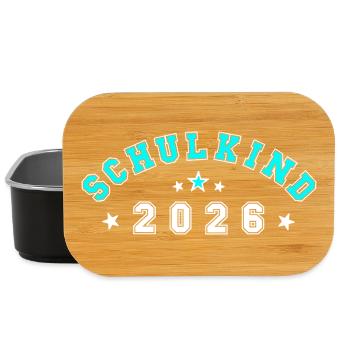 Schulkind 2026 Einschulung - Lunch Box - Schwarz - Vorne
