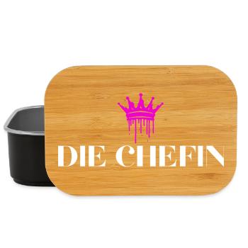 Die Chefin Krone Chefin Geschenke - Lunch Box - black - Front