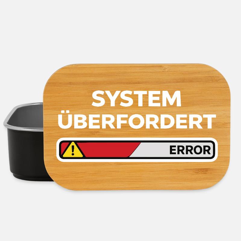 System überfordert Error - Lunch Box - Schwarz