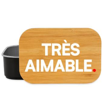 Très aimable - Boîte à goûter - noir - Devant