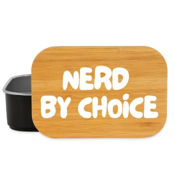 nerd par choix - Boîte à goûter - noir - Devant