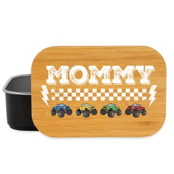 Conception de l’écrou tout-terrain de maman Monster Truck - Boîte à goûter - noir - Devant