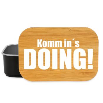 Komm in´s DOING! - Lunch Box - Schwarz - Vorne