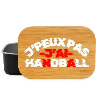 Ich kann nicht, ich habe Handball | Handball-T-Shirt Brummen - Lunch Box - Schwarz - Vorne