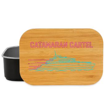 Synthwave Catamaran Cartel - Lunch Box - black - Front