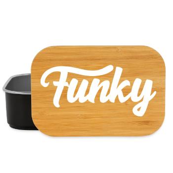 Funky music logo - Lunch Box - black - Front
