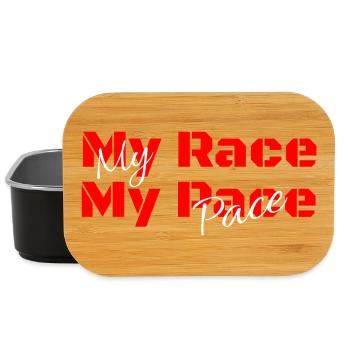 My Race my Pace - für dunkle Shirts - Lunch Box - Schwarz - Vorne