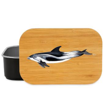 White-beaked dolphin - White beaked dolphin - Lunch Box - black - Front
