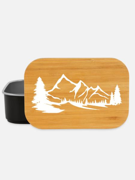 Berge - Gebirge - Lunch Box - Schwarz