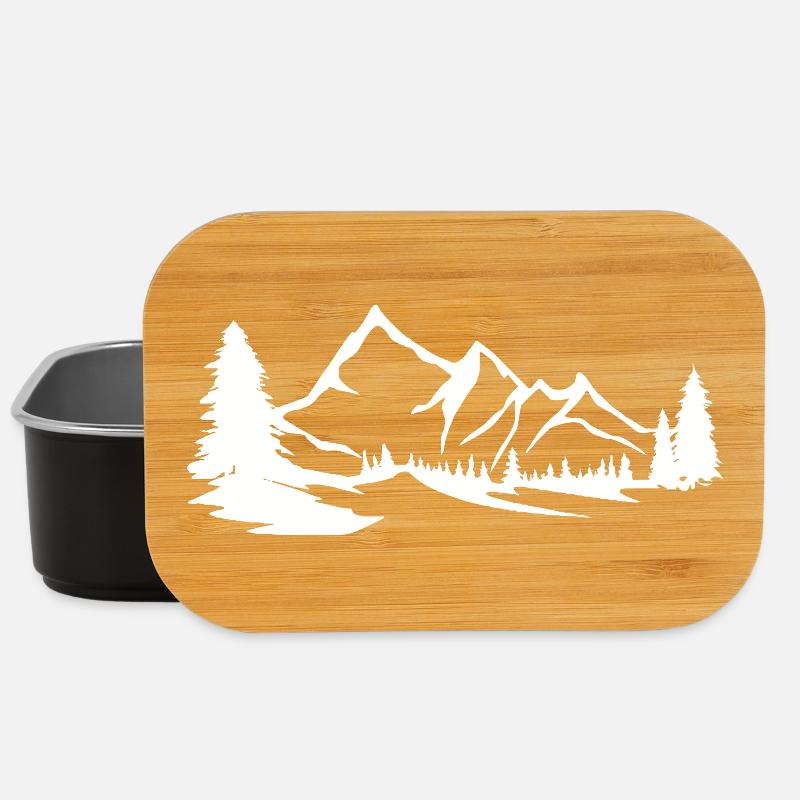 Montagnes - Montagnes - Boîte à goûter - noir