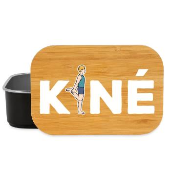 Kiné Cadeau pour Masseur Kinésithérapeute - Boîte à goûter - noir - Devant