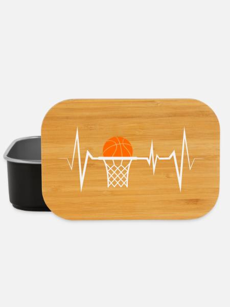 Basketball Basketball Player Heartbeat - Boîte à goûter - noir