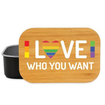 Pride Month - Liebe, wen du willst - Lunch Box - Schwarz - Vorne