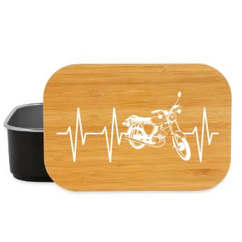 Simson S50 S51 Heartbeat Pulse ECG Mobylette DDR Ost - Boîte à goûter - noir - Devant