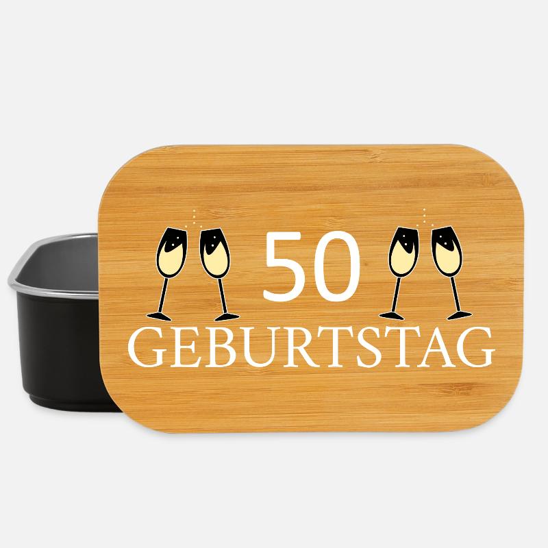 50.Geburtstag 50 Jahre - Lunch Box - Schwarz