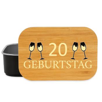 20th Birthday 20 Years Birthday - Lunch Box - black - Front